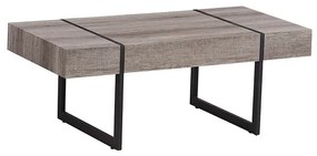 Τραπέζι Σαλονιού DIXY Shellimay Oak Μέταλλο/MDF/3D Paper 120x60x45cm