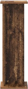 vidaXL Βάση φυτών 2 pcs Παλιό ξύλο 25 x 25,5 x 80,5 εκ.