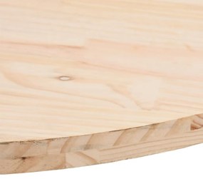 vidaXL Επιφάνεια Τραπεζιού Οβάλ 70x35x2,5 εκ. από Μασίφ Ξύλο Πεύκου