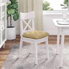 vidaXL Μαξιλάρια καθισμάτων 4 pcs Γκρι Πράσινο 40 x 40 cm