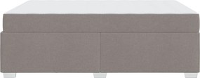 vidaXL Σκελετός Κρεβατιού Taupe 140 x 200 cm ύφασμα