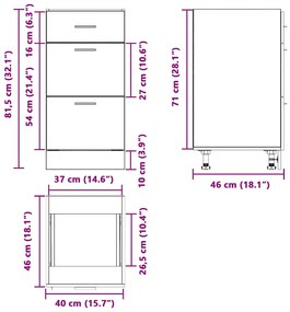 ΚΑΤΩ ΝΤΟΥΛΑΠΙ ΜΑΥΡΟ 40X46X81,5 CM ΚΑΤΑΣΚΕΥΑΣΜΕΝΟ ΞΥΛΟ 854212