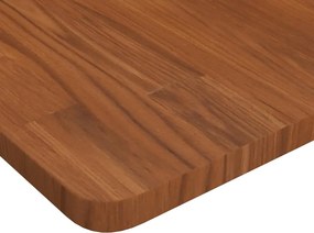 vidaXL Πάγκος Μπάνιου Σκ. Καφέ 100 x 50 x 2,5 εκ. Επεξ. Μασίφ Ξύλο