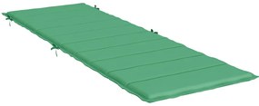 vidaXL Μαξιλάρι Ξαπλώστρας Πράσινο 186x58x4 εκ. από Ύφασμα Oxford