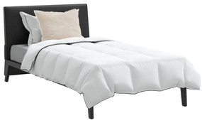 vidaXL Πάπλωμα με μαξιλάρι 2 pcs Λευκό 135 x 200 cm Πούπουλο