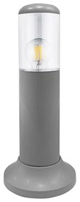 Adeleq Κολώνα Pc Κύλινδρος Φ91Mm H40Cm Ντουί Ε27 Ip54 Γκρι 9-40936