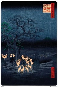 Αφίσα Hiroshige - New Years Eve Foxfire, (61 x 91.5 cm)