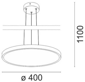 Κρεμαστό φωτιστικό LED 40W 5694