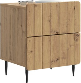 vidaXL Κομοδίνο 2 τεμ. Artisan Δρυς 43 x 34,5 x 49,5 εκ