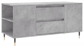 vidaXL Τραπεζάκι Σαλονιού Γκρι Σκυροδεμ. 102x44,5x50 εκ. Επεξεργ. Ξύλο