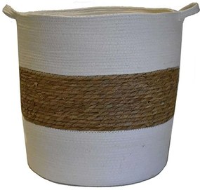Καλάθι 00.06.67289 40x40cm White-Brown Mat