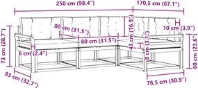 vidaXL Σειρά Καναπέ Εξωτερικού 3 pcs Λευκό και Κρεμ Πολυεστέρας