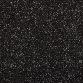 Πατάκια Σκάλας 10 τεμ. Μαύρα 65x21x4 εκ. Βελονιασμένα - Μαύρο