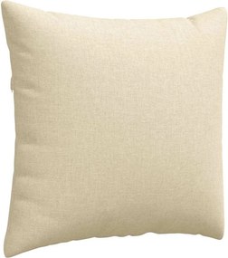 vidaXL Μαξιλάρι Καναπέ 2 pcs Κρεμ 50 x 50 cm ύφασμα