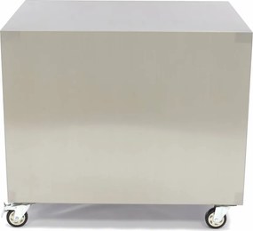 Stainless Steel Machine Table - 60 x 80cm - 120kg Load Capacity - on Wheels