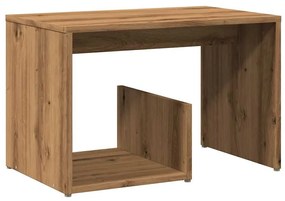 Side Table Artisan Oak 59x36x38 cm Κατασκευασμένο ξύλο - Καφέ