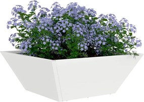 vidaXL Γλάστρα Κήπου 5 τμχ. Λευκό 40 x 40 x 15 cm