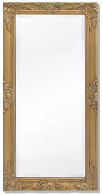 Καθρέφτης Τοίχου με Μπαρόκ Στιλ Χρυσός 100 x 50 εκ.