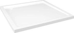 vidaXL Βάση Ντουζιέρας Τετράγωνη Λευκή 80 x 80 εκ. από ABS