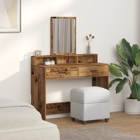 vidaXL Τουαλέτα με Συρτάρια Παλιού Ξύλου 100x41x140 εκ