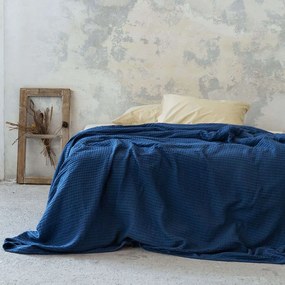 Κουβέρτα Habit - Navy Blue Μονή Nima Μονό 160x240cm 100% Βαμβάκι