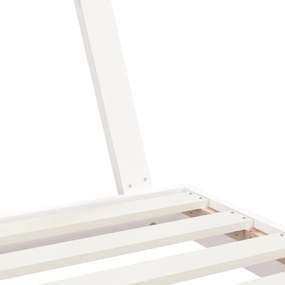 vidaXL Πλαίσιο Παιδικού Κρεβατιού Λευκό 80 x 160 εκ. Μασίφ Ξύλο Πεύκου