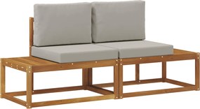 vidaXL Εξωτερικός τμηματικός καναπές 2 τμχ. 2-θέσιο