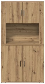 vidaXL Υψηλό ντουλάπι Artisan Oak 80x33x150 εκ. Επεξεργασμένο ξύλο