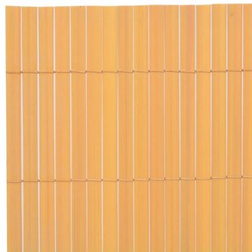 vidaXL Περίφραξη Κήπου Διπλής Όψης Κίτρινη 90 x 300 εκ. από PVC