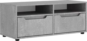 vidaXL ντουλάπι τηλεόρασης VISNES Γκρι μπετόν 100x40x38 cm
