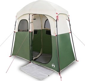 vidaXL Σκηνή Ντους 2 Ατόμων Αδιάβροχη Πράσινη