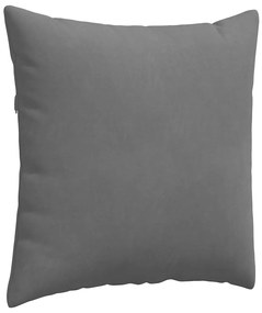 vidaXL Μαξιλάρι Καναπέ 2 pcs Σκούρο Γκρι 80 x 80 cm ύφασμα