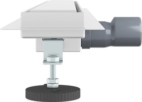 vidaXL 2 σε 1 εκροή ντους Ασημί 80 cm Ανοξείδωτο Ατσάλι 304