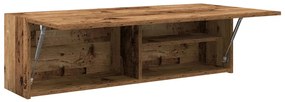 vidaXL Ντουλάπι τοίχου μπάνιου Παλιό ξύλο 100x25x30 cm