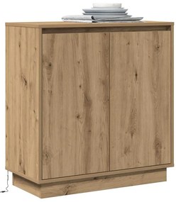 vidaXL Κομοδίνο Artisan Oak 71 x 34.5 x 75 εκ. Επεξεργασμένο ξύλο