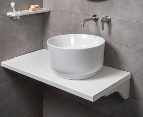 Mykonos White Gloss Ø46 - Επιτραπέζιος νιπτήρας