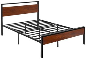 VEVOR Full Size Metal Platform Bed Frame with Headboard &amp; Under-Bed Storage 14in