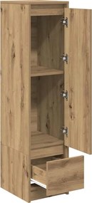 vidaXL Ντουλάπα τεχνίτης Δρυς 29,5x34x119,5 εκ. από Επεξεργασμένο Ξύλο