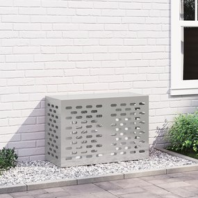 vidaXL Κάλυμμα AC  90x40x60 εκ Ανοξείδωτο Ατσάλι
