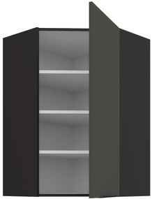 Κρεμαστό ντουλάπι γωνιακό Arianna 60x60 GN 90 1F-Γκρι
