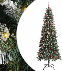 vidaXL Τεχνητό Χριστουγεννιάτικο Δέντρο με 300 LED Πράσινο 210 cm