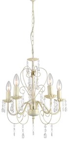 Φωτιστικό Κρεμαστο Aca SF63185PWG DUMAS Μπεζ/Κρεμ (Beige/Creme)