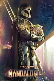 Αφίσα Star Wars: The Mandalorian - Φυλή των δύο, (61 x 91.5 cm)