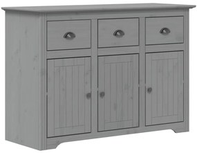vidaXL Μπουφές BODO Γκρι 115,5x43x200,5 εκ. από Μασίφ Ξύλο Πεύκου