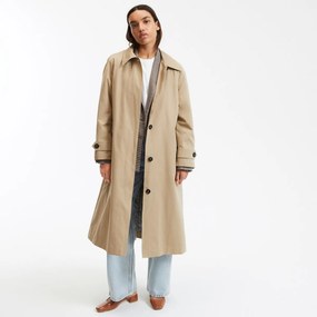 Καρό oversized καμπαρντίνα με κουμπιά, Signature MAURICE