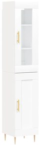 vidaXL Ντουλάπι Λευκό 34,5 x 34 x 180 εκ. από Επεξεργασμένο Ξύλο