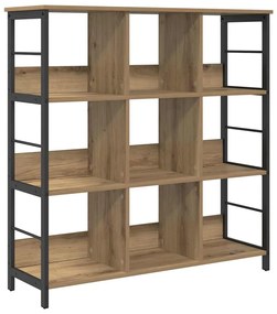 vidaXL Ράφι Βιβλίων Artisan Oak 102 x 32 x 104,5 εκ.