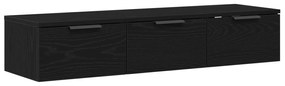 vidaXL Μαύρος Ξύλινος Τοίχος Ντουλάπι 102x30x20 εκ Κατασκευασμένο από Επεξεργασμένο Ξύλο
