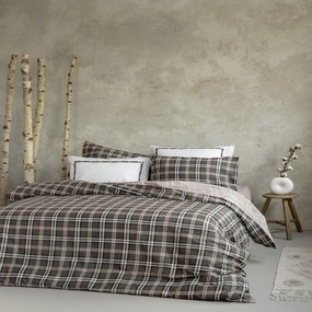Παπλωματοθήκη Calida (Σετ 2τμχ) Grey-Beige Nima Single 160x240cm 100% Cotton