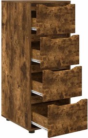 vidaXL Ντουλάπι αποθήκευσης Καπνιστό Δρύς 40 x 48 x 105 εκ